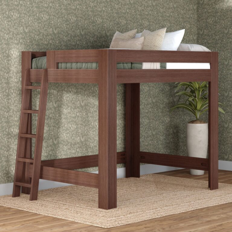 Olympic Queen Loft Bed – Embossed Brown 9 Olympic Queen Loft Bed in Embossed Brown