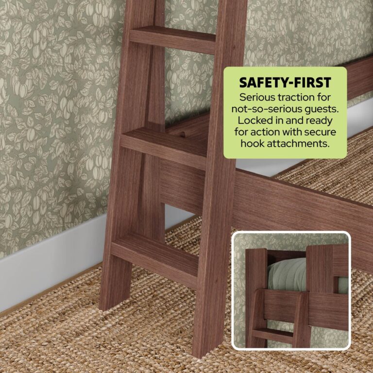 Olympic Queen Loft Bed – Embossed Brown 13 Olympic Queen Loft Bed in Embossed Brown