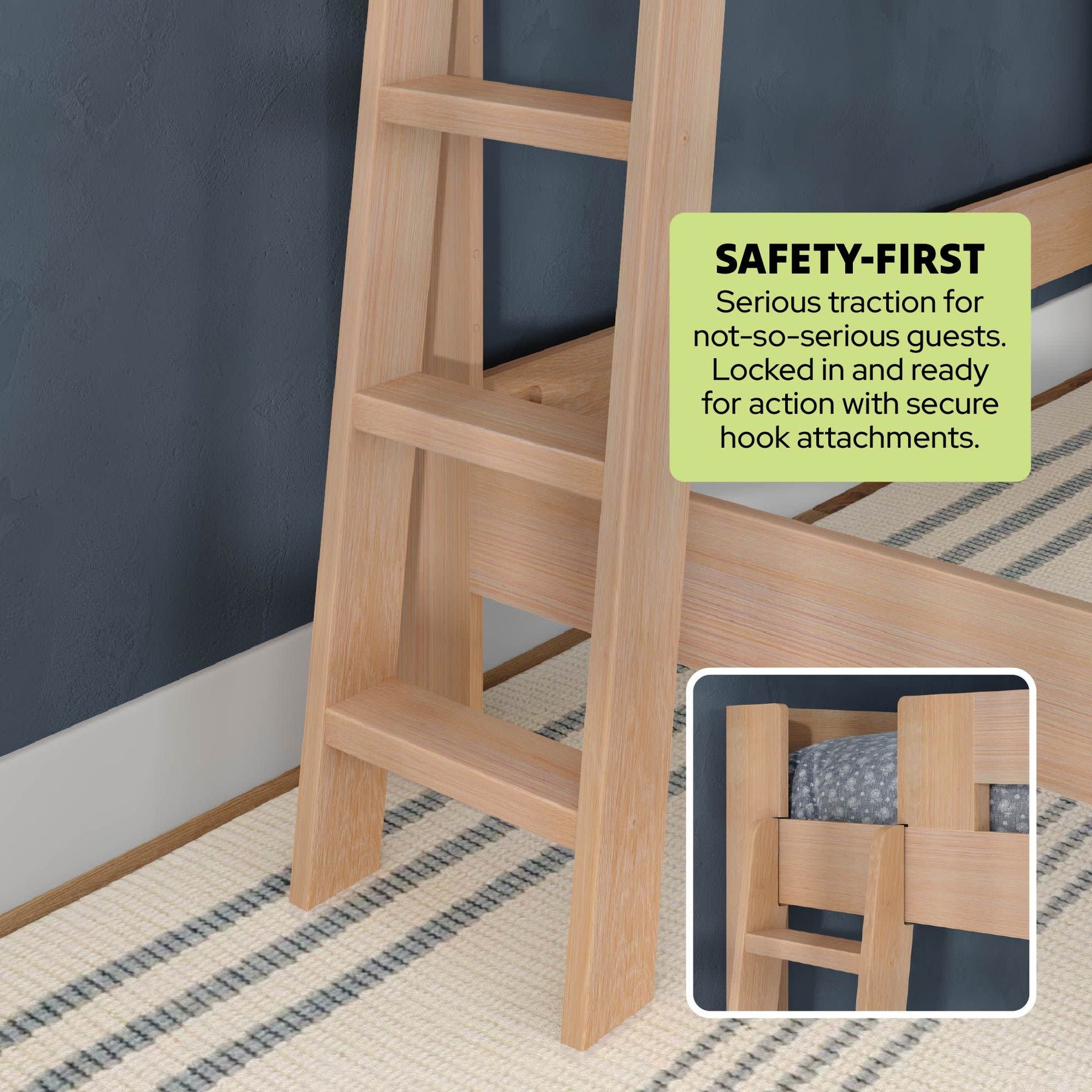 Olympic Queen Loft Bed in Embossed Natural