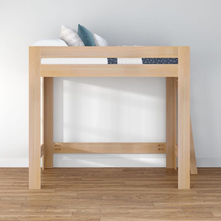 Olympic Queen Loft Bed – Embossed Natural 22 Olympic Queen Loft Bed in Embossed Natural