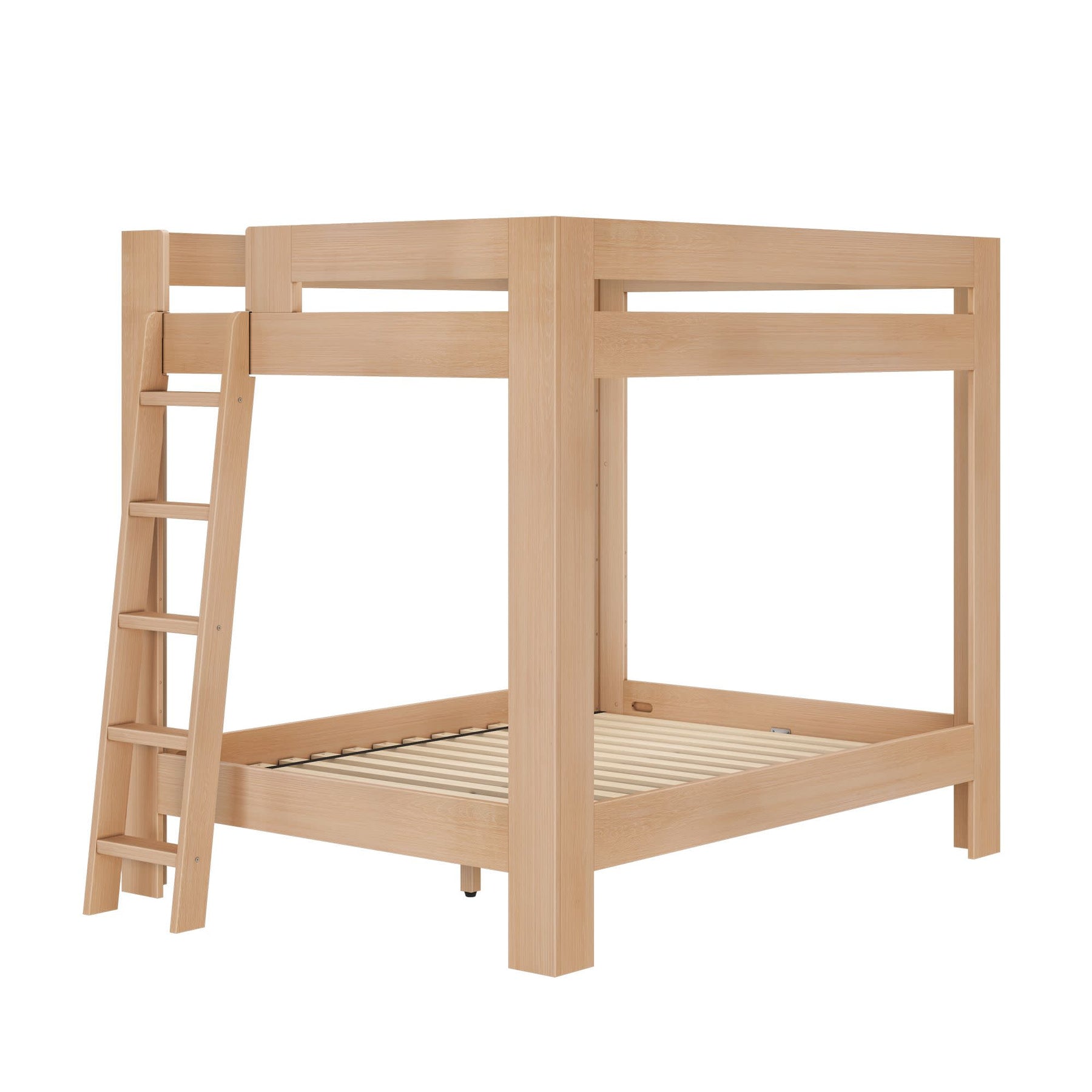 Olympic Queen Over Queen Bunk Bed in Embossed Natural