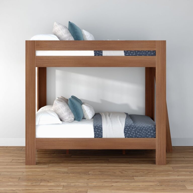 Olympic Queen Over Queen Bunk Bed – Embossed Pecan 9 Olympic Queen Over Queen Bunk Bed in Embossed Pecan