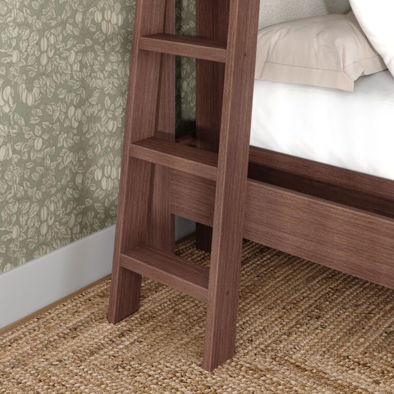 Olympic Queen Over Queen L-Shaped Bunk Bed – Embossed Brown 15 Olympic Queen Over Queen L-Shaped Bunk Bed in Embossed Brown