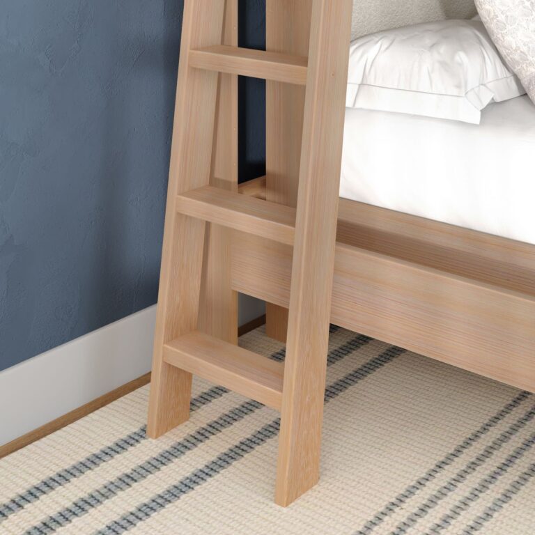 Olympic Queen Over Queen L-Shaped Bunk Bed – Embossed Natural 25 Olympic Queen Over Queen L-Shaped Bunk Bed in Embossed Natural