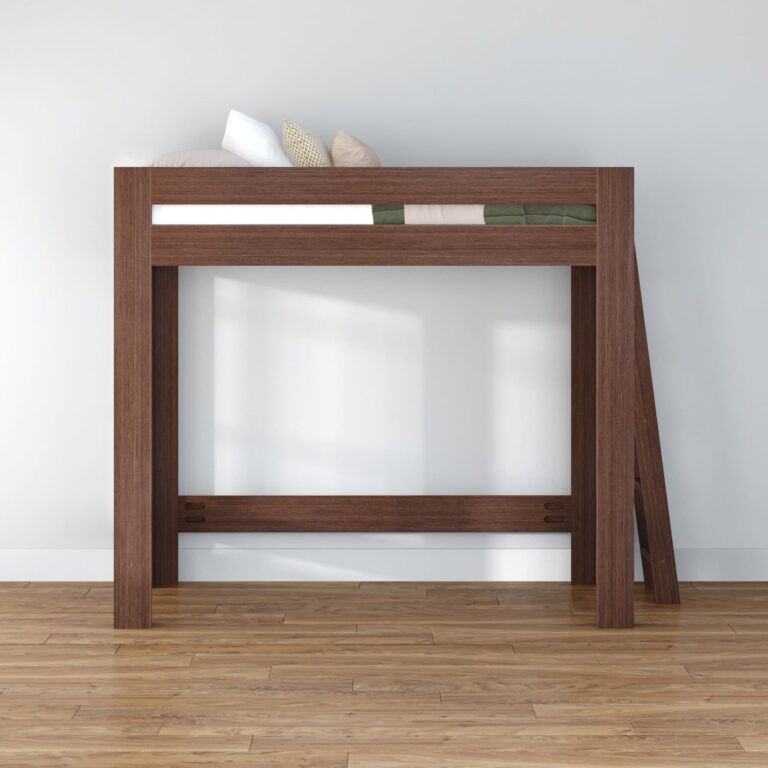 Olympic Twin XL Loft Bed – Embossed Brown 14 Olympic Twin XL Loft Bed in Embossed Brown