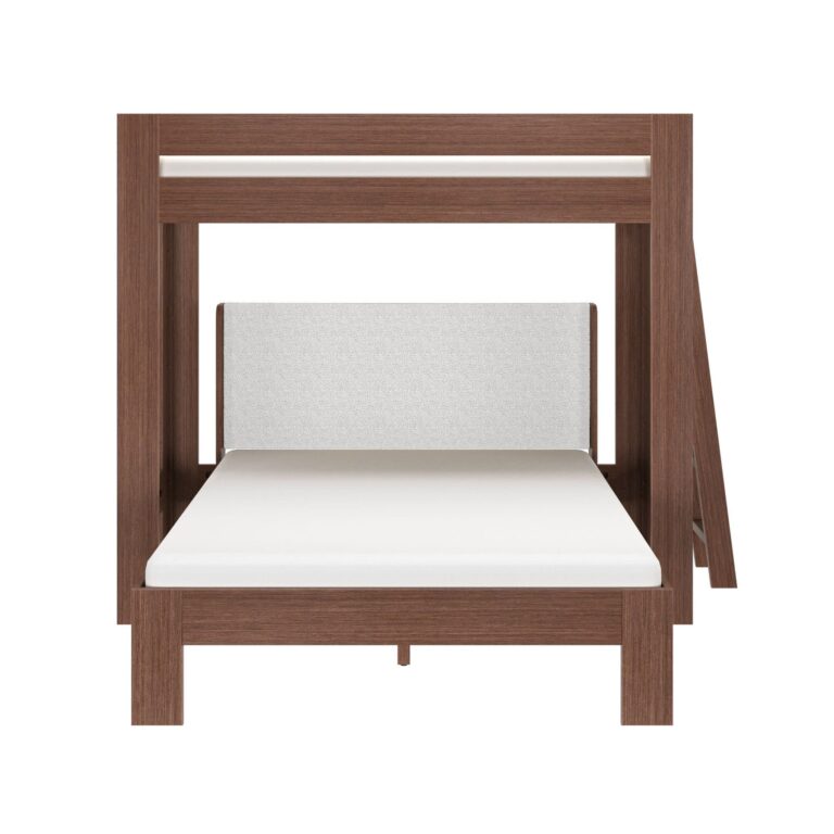 Olympic Twin XL Over Queen L-Shaped Bunk Bed – Embossed Brown 14 Olympic Twin XL Over Queen L-Shaped Bunk Bed in Embossed Brown