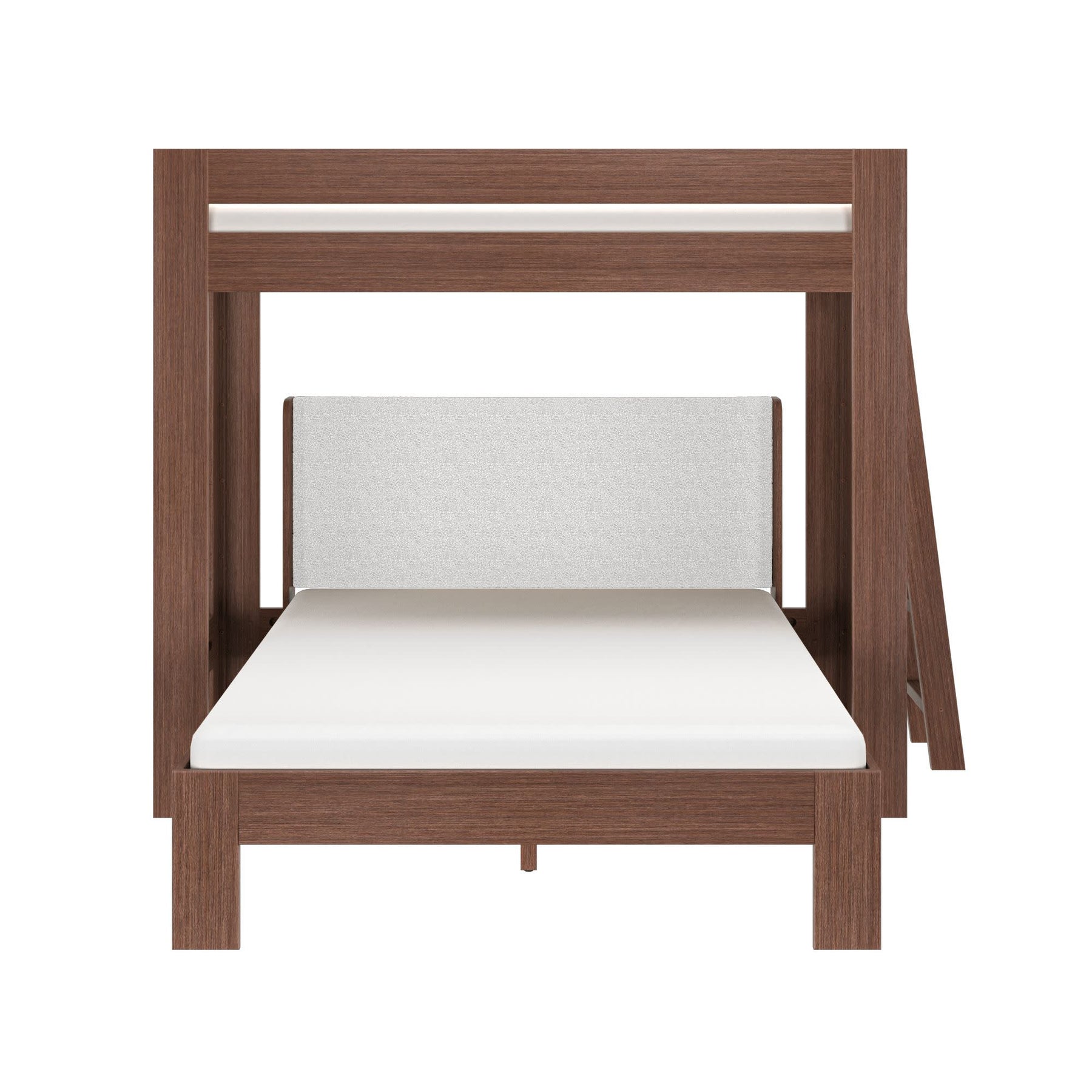 Olympic Twin XL Over Queen L-Shaped Bunk Bed – Embossed Brown 14 Olympic Twin XL Over Queen L-Shaped Bunk Bed in Embossed Brown