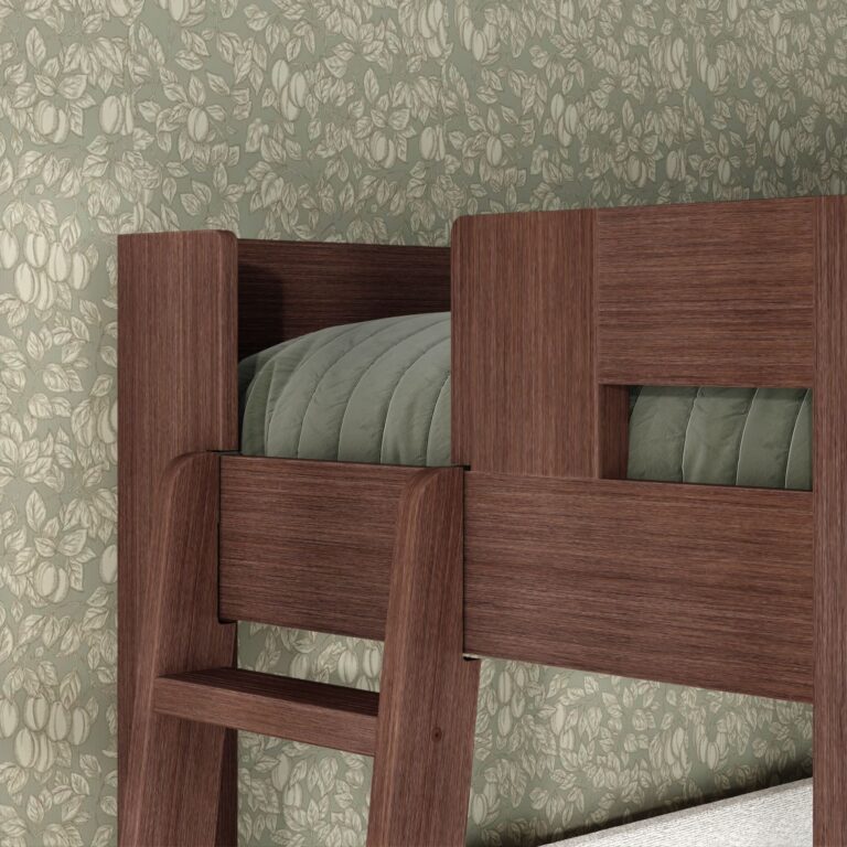 Olympic Twin XL Over Queen L-Shaped Bunk Bed – Embossed Brown 16 Olympic Twin XL Over Queen L-Shaped Bunk Bed in Embossed Brown