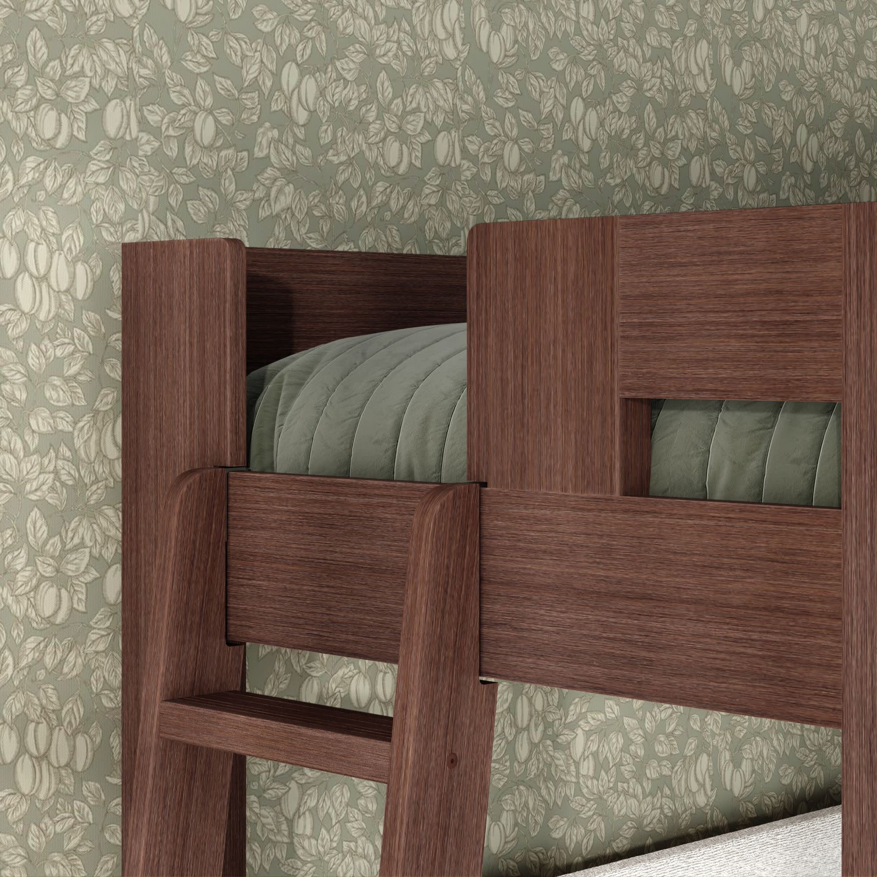 Olympic Twin XL Over Queen L-Shaped Bunk Bed – Embossed Brown 16 Olympic Twin XL Over Queen L-Shaped Bunk Bed in Embossed Brown