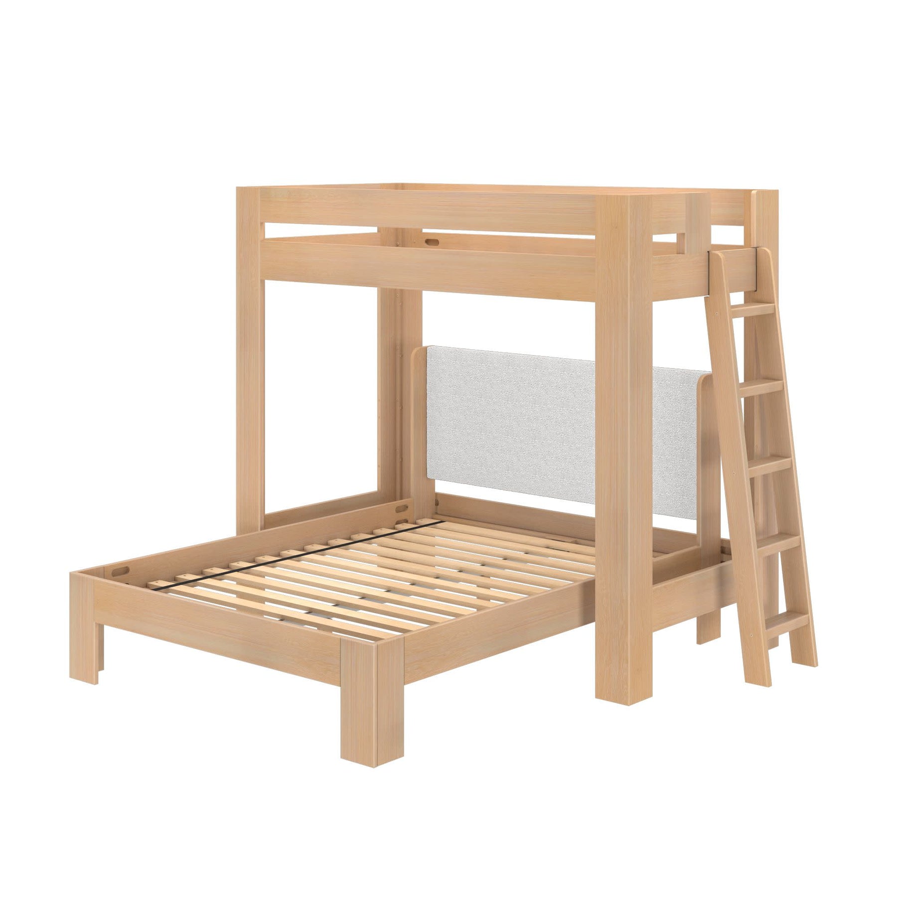 Olympic Twin XL Over Queen L-Shaped Bunk Bed – Embossed Natural 23 Olympic Twin XL Over Queen L-Shaped Bunk Bed in Embossed Natural