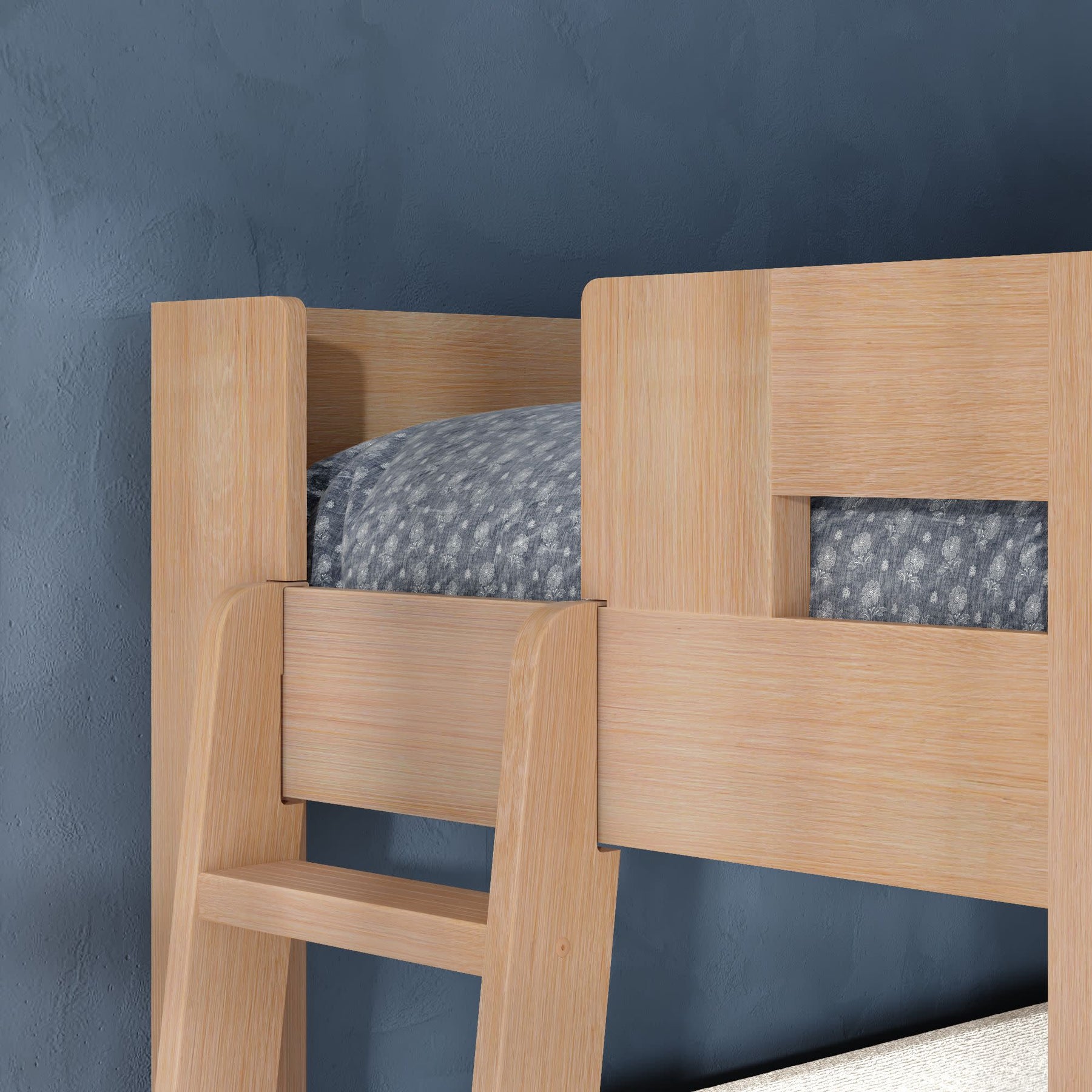 Olympic Twin XL Over Queen L-Shaped Bunk Bed – Embossed Natural 26 Olympic Twin XL Over Queen L-Shaped Bunk Bed in Embossed Natural