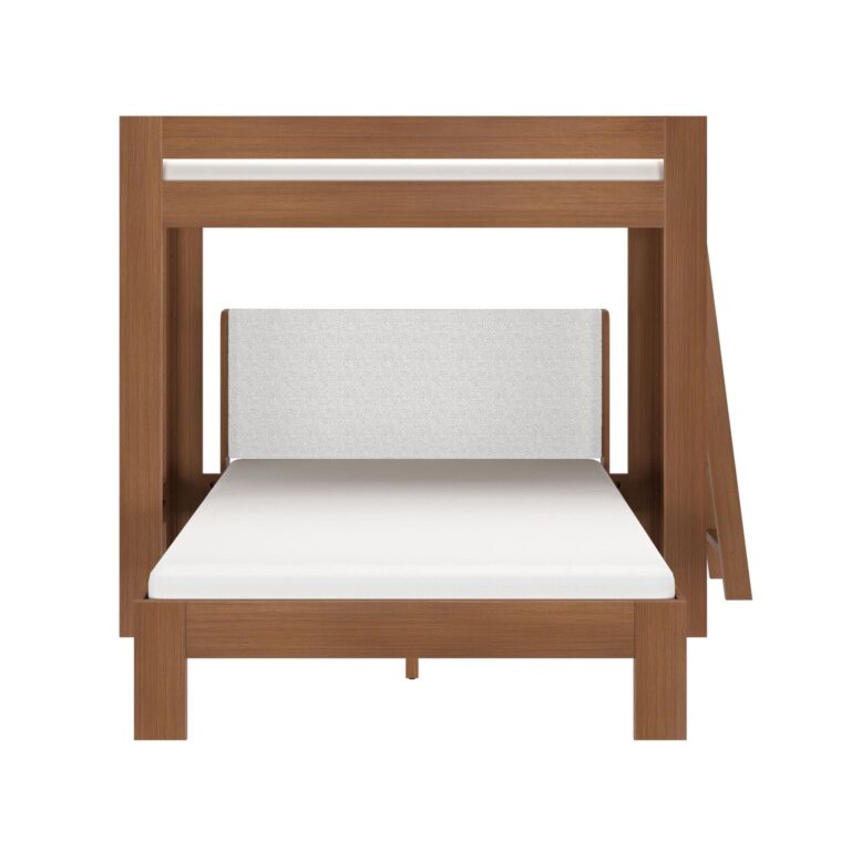 Olympic Twin XL Over Queen L-Shaped Bunk Bed – Embossed Pecan 4 Olympic Twin XL Over Queen L-Shaped Bunk Bed in Embossed Pecan