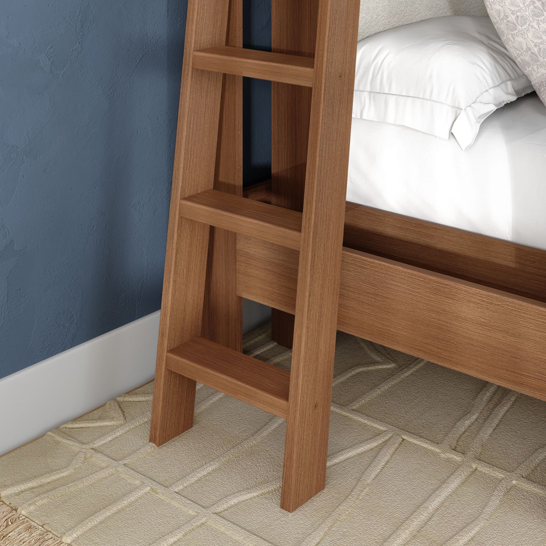 Olympic Twin XL Over Queen L-Shaped Bunk Bed – Embossed Pecan 5 Olympic Twin XL Over Queen L-Shaped Bunk Bed in Embossed Pecan