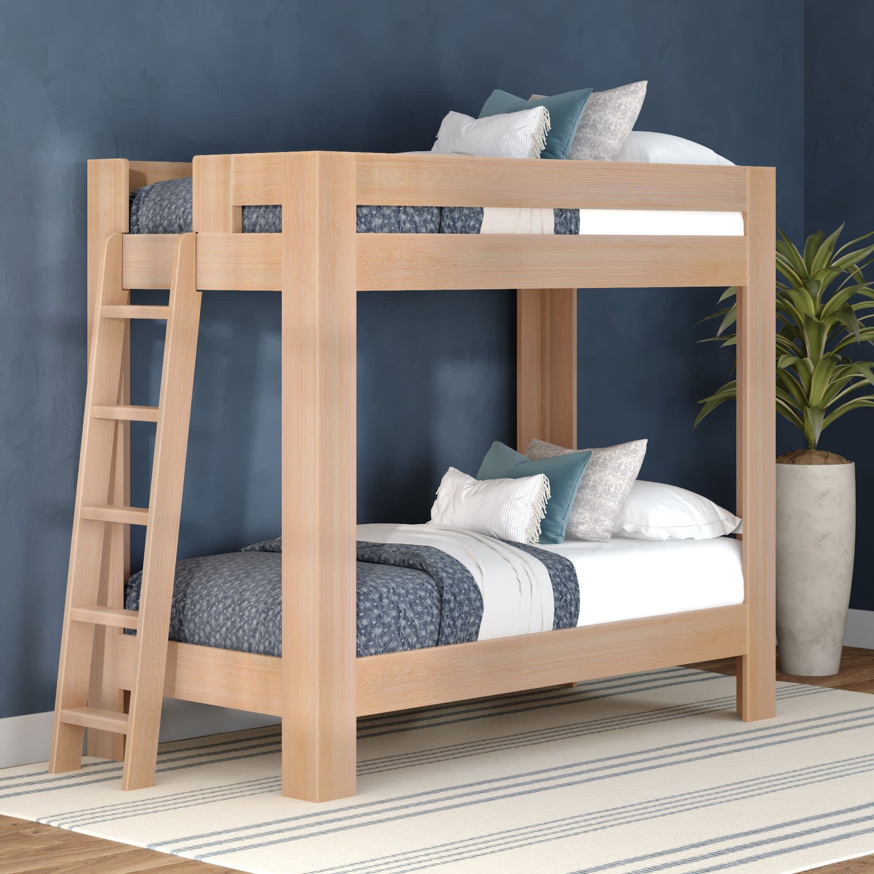Olympic Twin XL Over Twin XL Bunk Bed – Embossed Natural 21 Olympic Twin XL Over Twin XL Bunk Bed in Embossed Natural