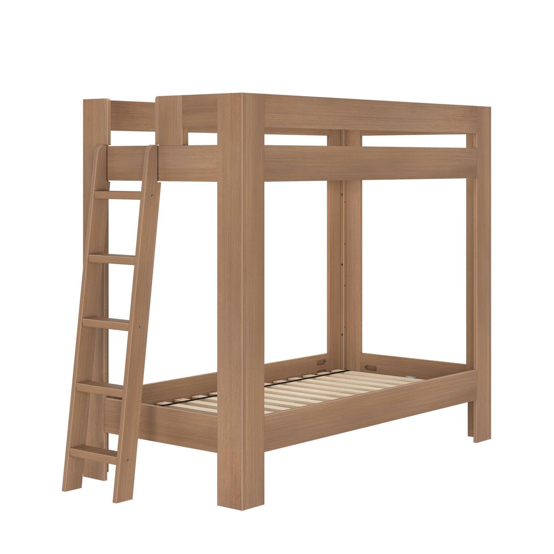 Olympic Twin XL Over Twin XL Bunk Bed – Embossed Pecan 3 Olympic Twin XL Over Twin XL Bunk Bed in Embossed Pecan