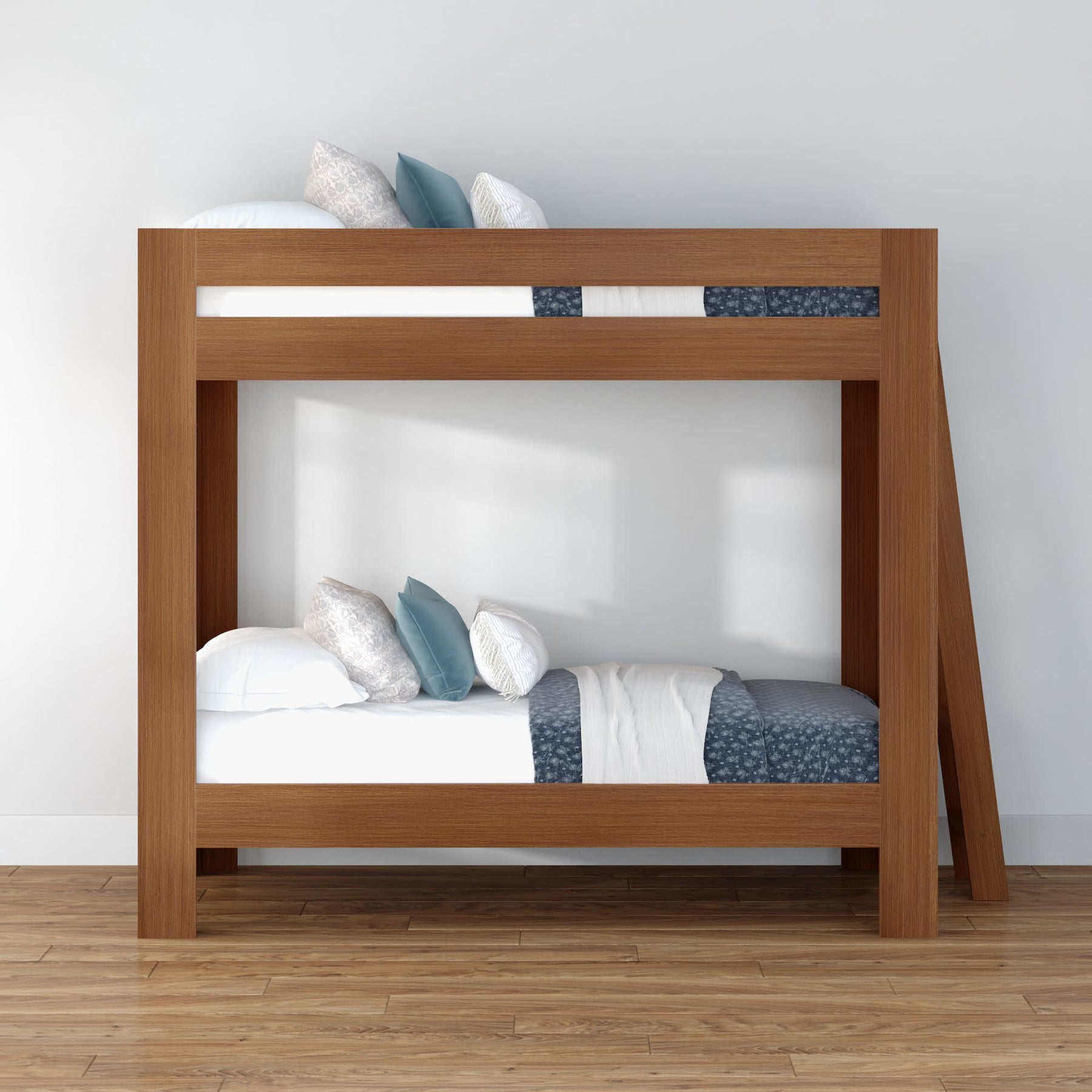 Olympic Twin XL Over Twin XL Bunk Bed – Embossed Pecan 7 Olympic Twin XL Over Twin XL Bunk Bed in Embossed Pecan