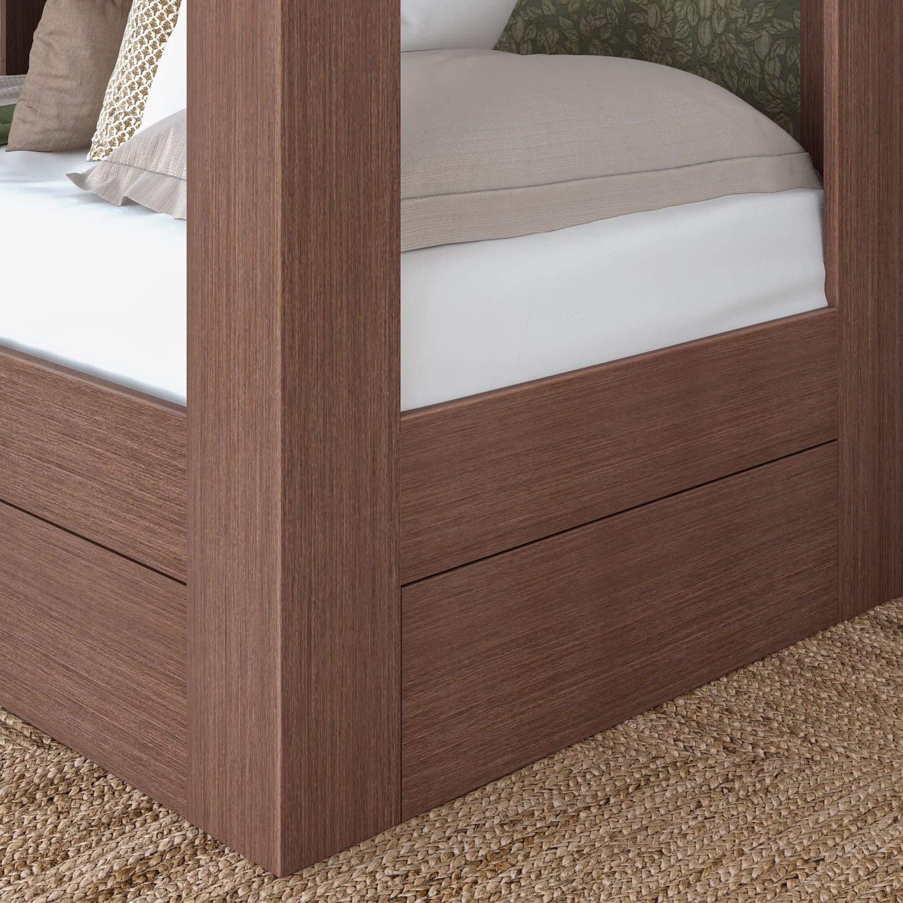 Olympic Twin XL Vanity Panel - End – Embossed Brown 7 Olympic Twin XL Vanity Panel - End in Embossed Brown