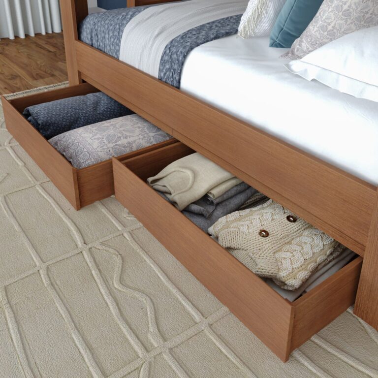 Olympic Underbed Storage Drawers – Embossed Pecan 1 Olympic Underbed Storage Drawers in Embossed Pecan
