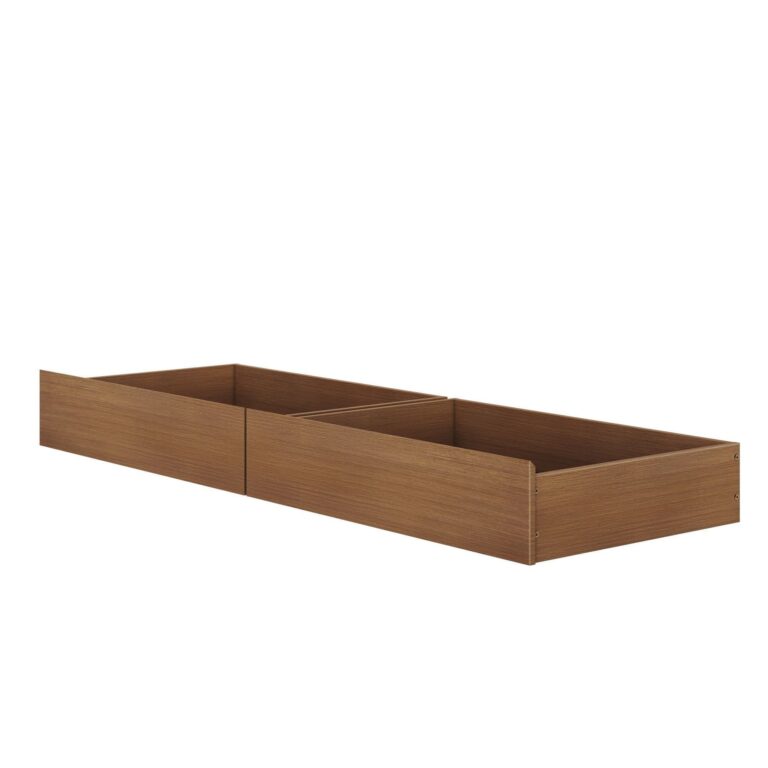 Olympic Underbed Storage Drawers – Embossed Pecan 3 Olympic Underbed Storage Drawers in Embossed Pecan