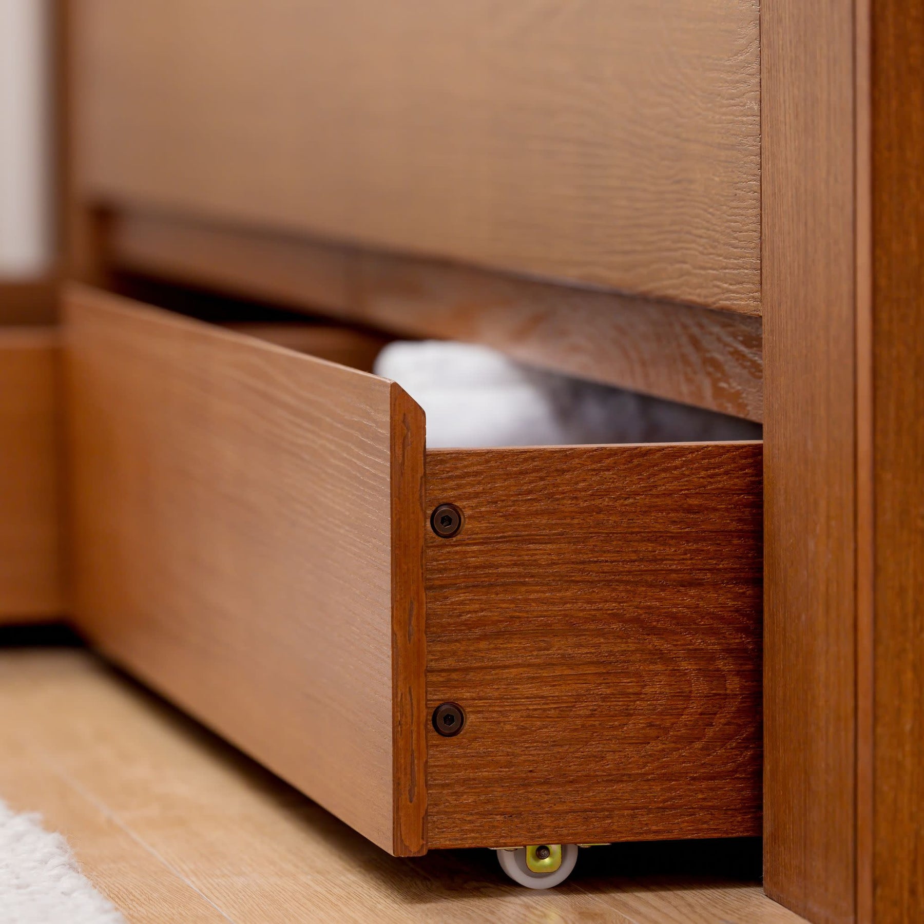 Olympic Underbed Storage Drawers in Embossed Pecan