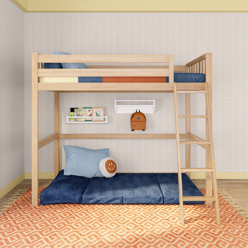 Max and Lily Scandinavian Twin Loft Bed in solid wood - view 3