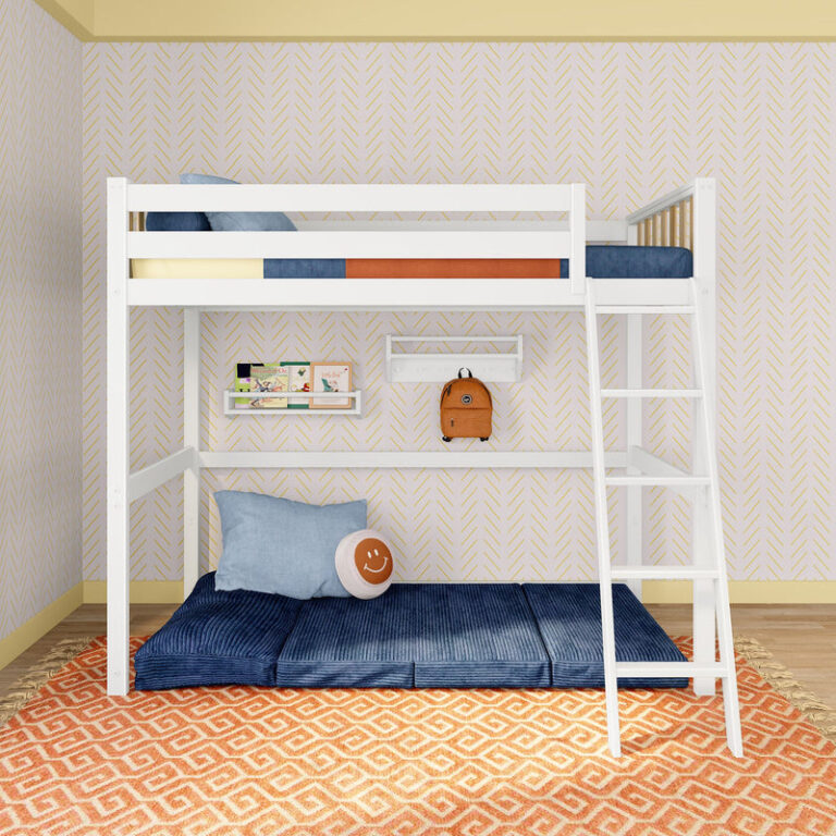 Max and Lily Scandinavian Twin Loft Bed in solid wood - view 4