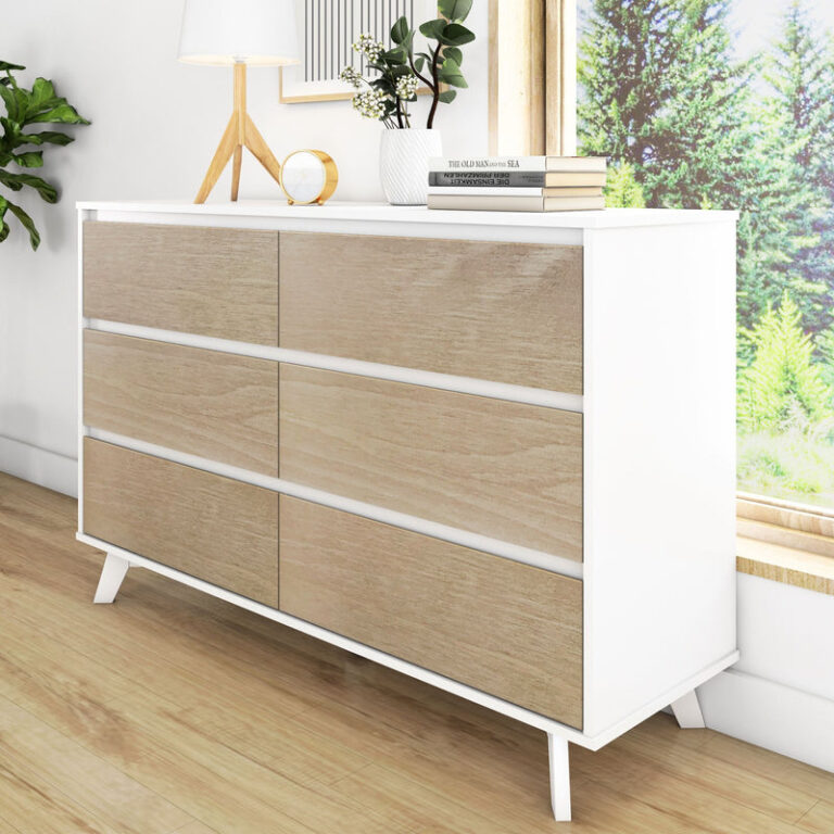 Max and Lily Scandinavian 6-Drawer Dresser in solid wood - view 5