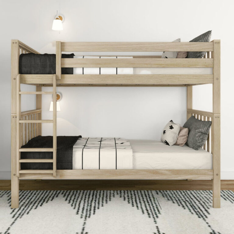 Max and Lily Scandinavian Twin Over Twin Bunk Bed in solid wood - view 6