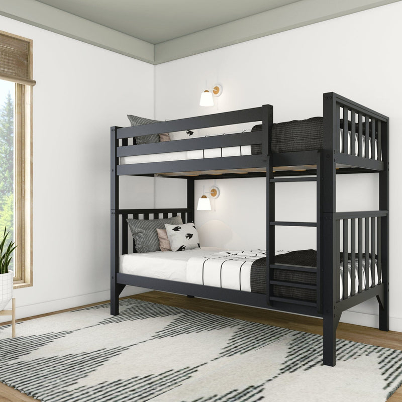Max and Lily Scandinavian Twin Over Twin Bunk Bed in solid wood - view 3