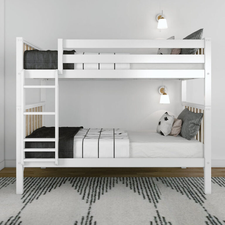 Max and Lily Scandinavian Twin Over Twin Bunk Bed in solid wood - view 5