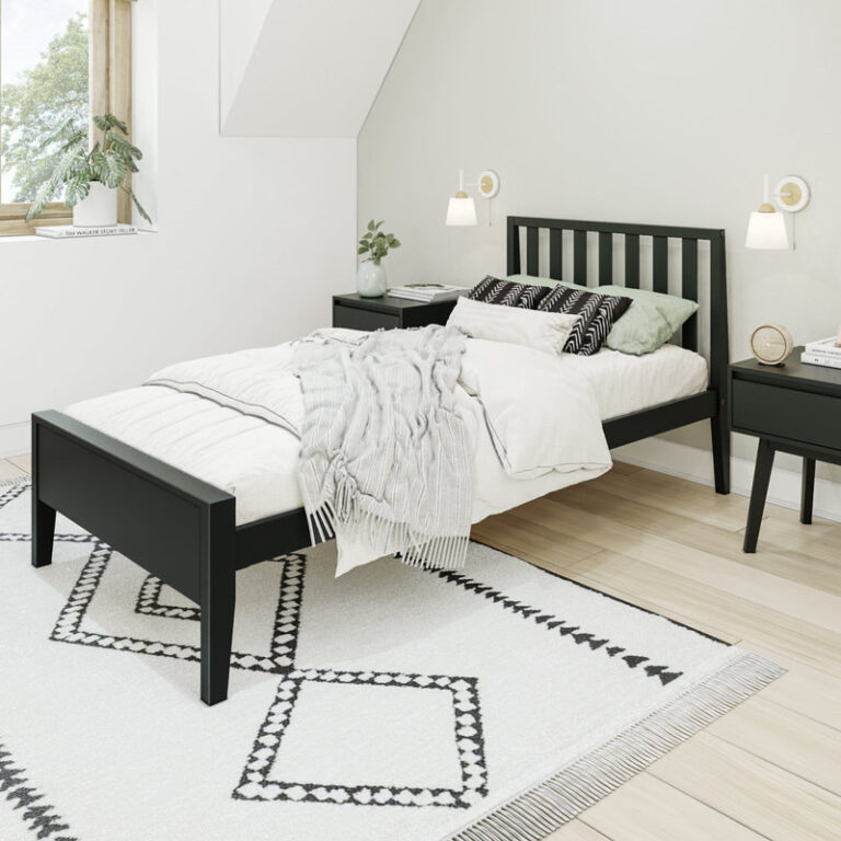 Max and Lily Scandinavian Twin Bed in solid wood - view 1