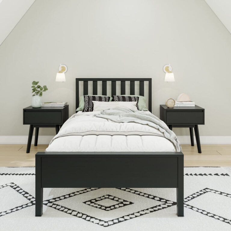 Max and Lily Scandinavian Twin Bed in solid wood - view 5