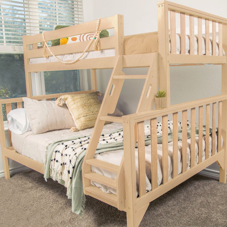 Max and Lily Scandinavian Twin Over Full Bunk Bed in solid wood - view 2