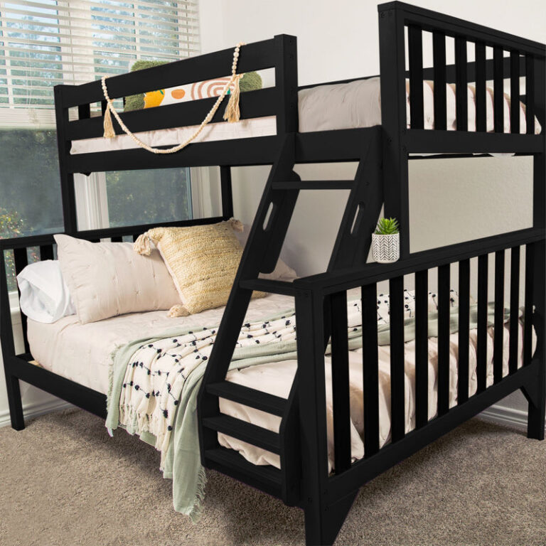 Max and Lily Scandinavian Twin Over Full Bunk Bed in solid wood - view 3