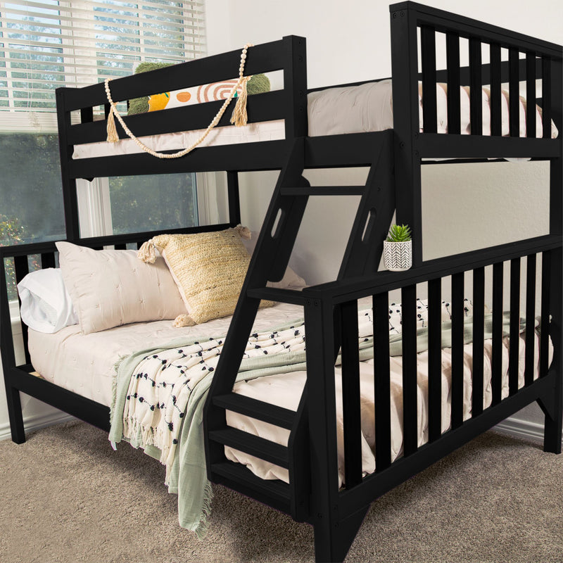 Max and Lily Scandinavian Twin Over Full Bunk Bed in solid wood - view 3