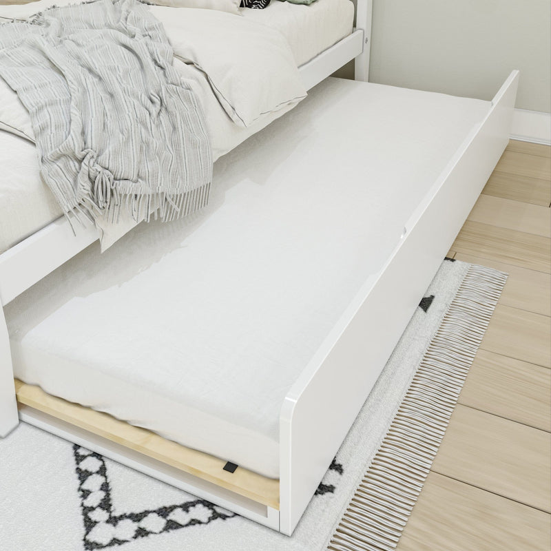 Max and Lily Scandinavian Twin Trundle in solid wood - view 4