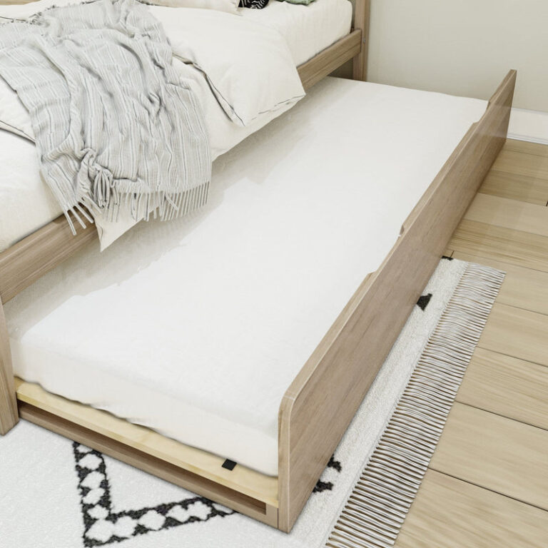 Max and Lily Scandinavian Twin Trundle in solid wood - view 5