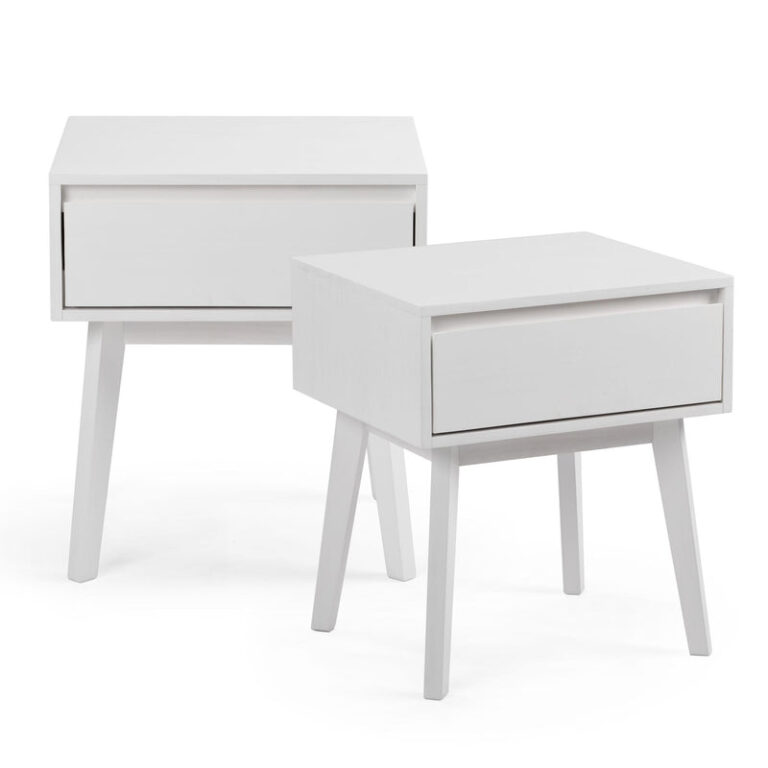 Max and Lily Scandinavian Nightstand (Set of 2) in solid wood - view 1