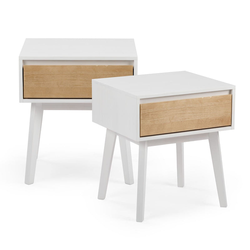 Max and Lily Scandinavian Nightstand (Set of 2) in solid wood - view 5
