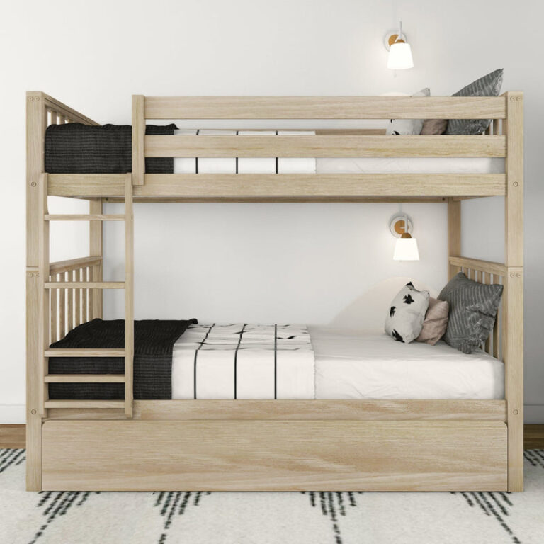 max-and-lily-scandinavian-twin-over-twin-bunk-bed-with-trundle-6 Max and Lily Scandinavian Twin Over Twin Bunk Bed With Trundle in solid wood - view 6