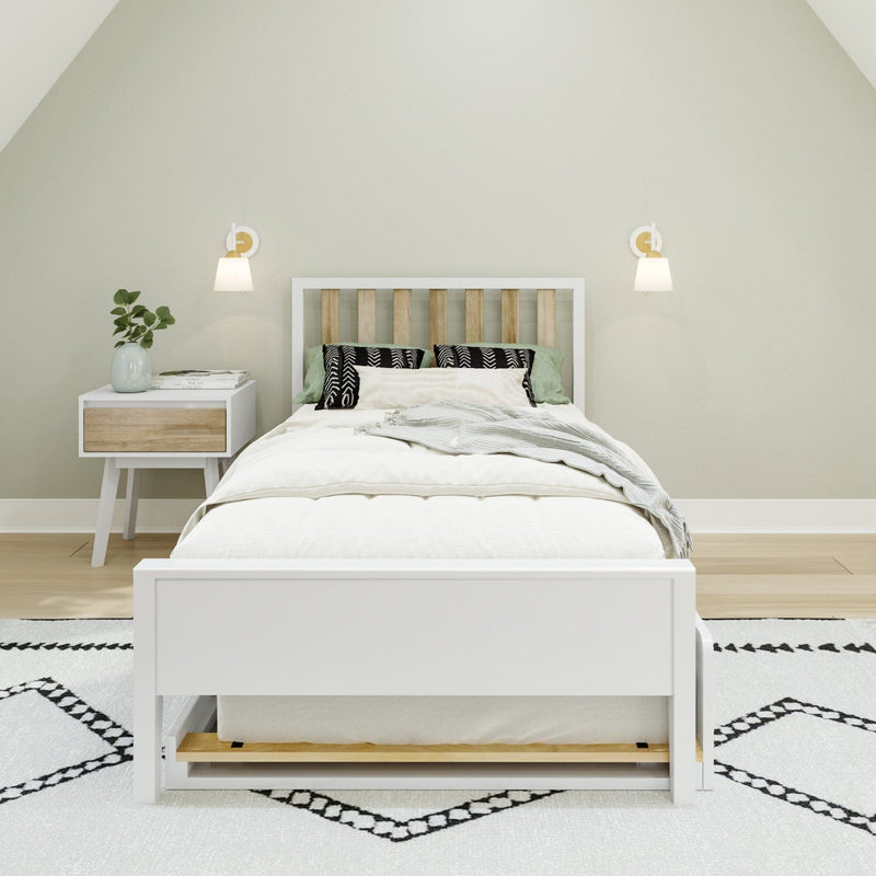 max-and-lily-scandinavian-twin-size-bed-with-trundle-white-blonde-5 Max and Lily Scandinavian Twin Bed With Trundle in solid wood - view 5