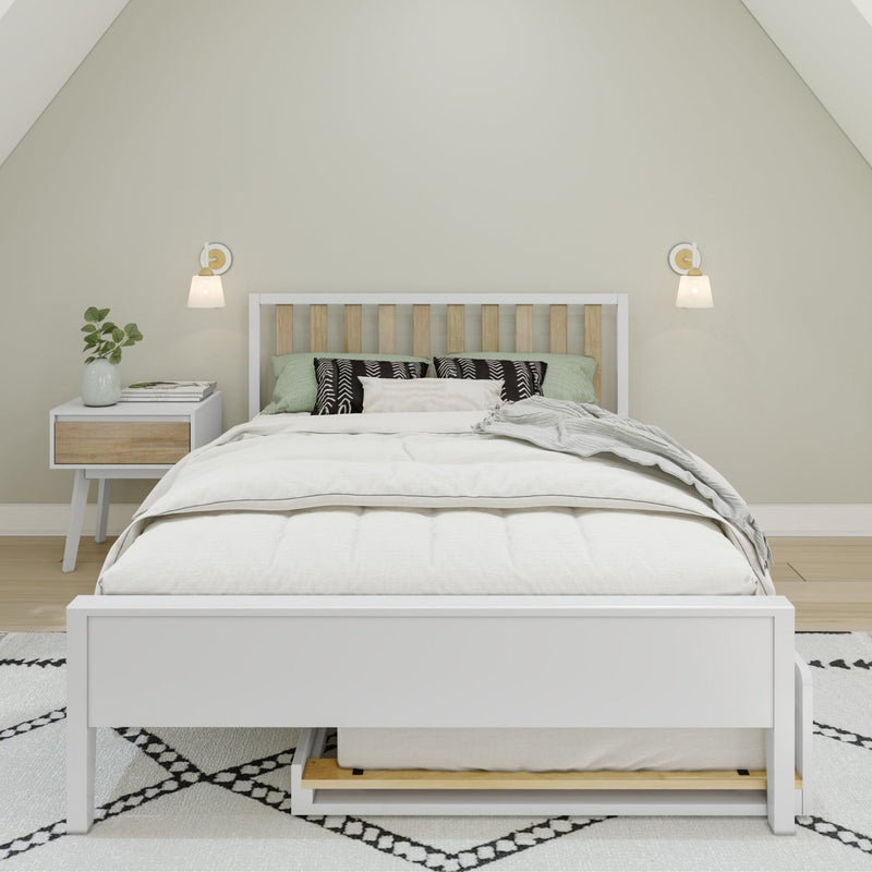 Max and Lily Scandinavian Full Bed With Trundle in solid wood - view 5
