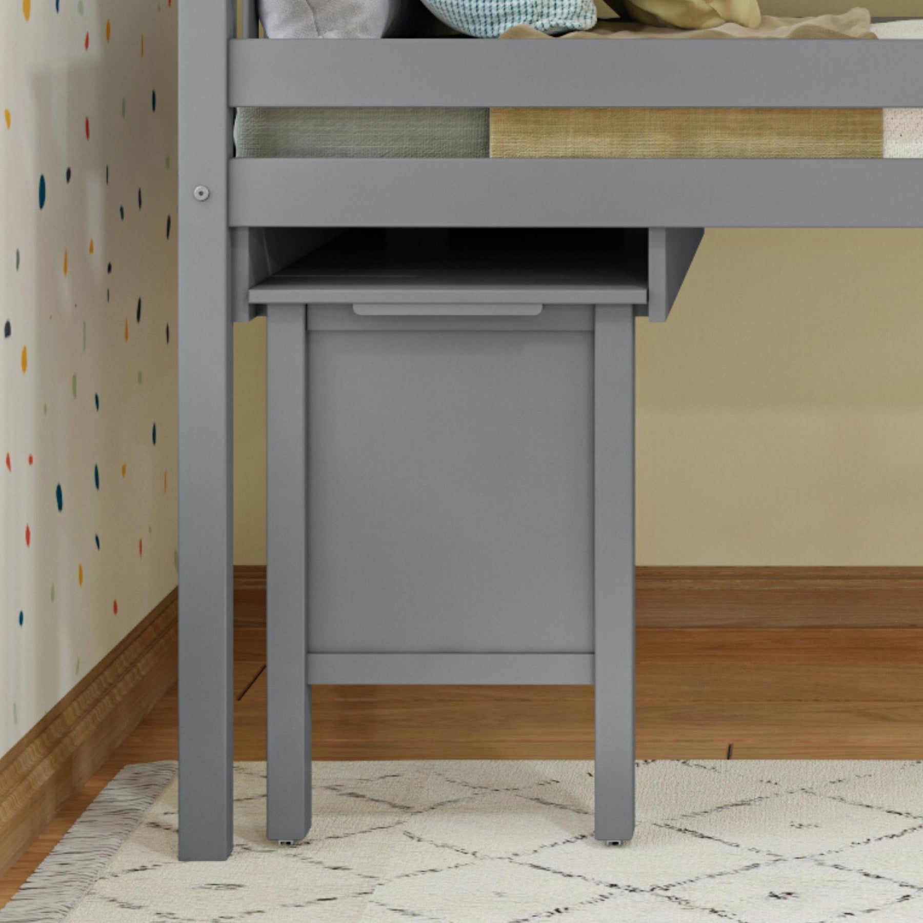 Max and Lily Pull-Out Desk for Low Loft Bed – 41" – detail