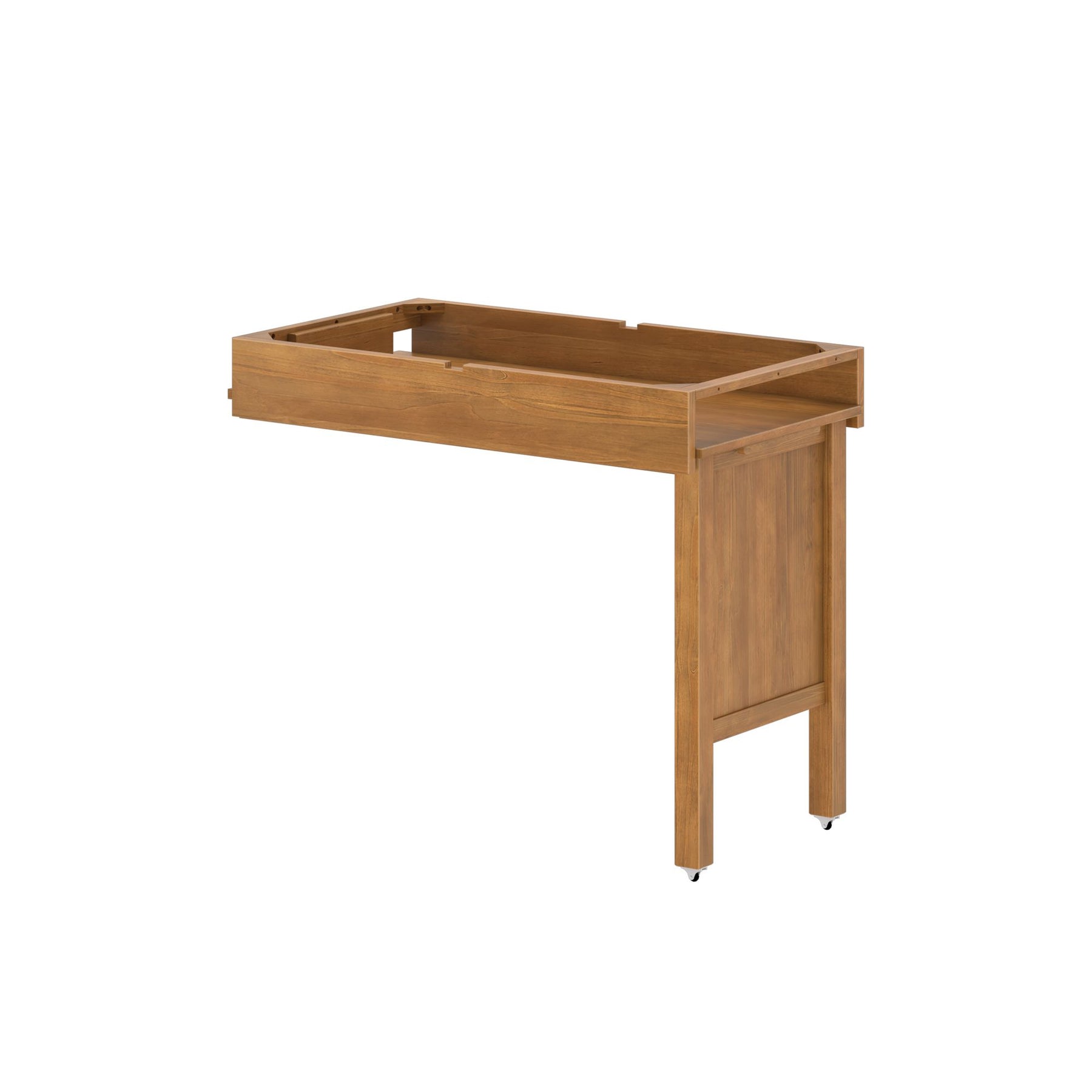 Max and Lily Pull-Out Desk for Low Loft Bed – 41" in Pecan