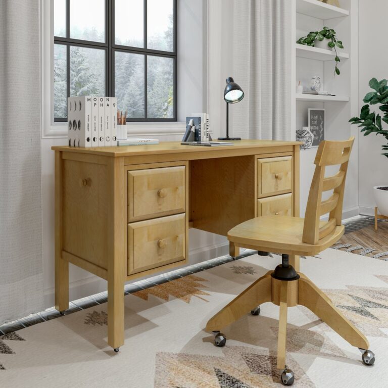 Maxtrix 4 Drawer Student Desk – Natural 1 Maxtrix 4 Drawer Student Desk in Natural