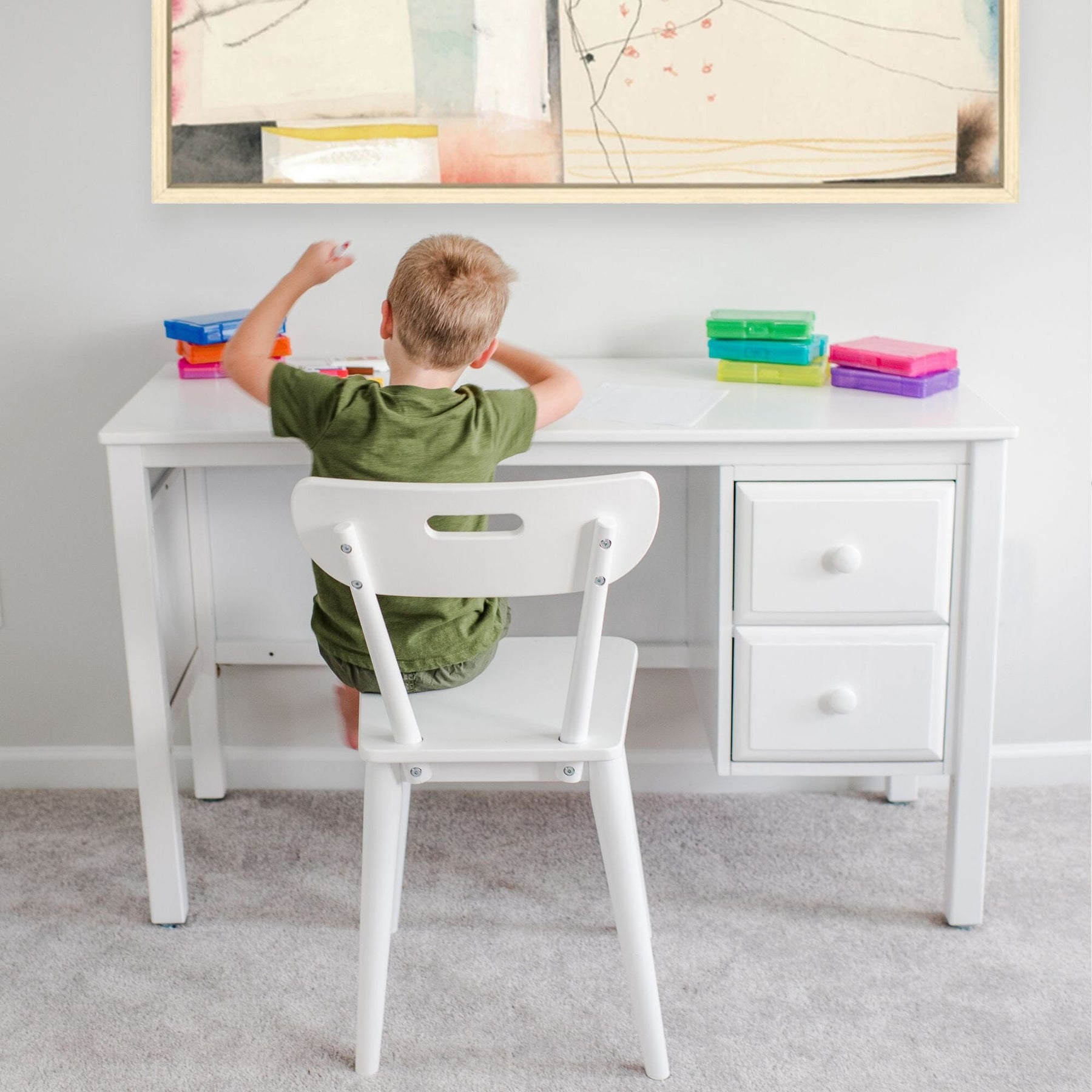 Maxtrix Large 2 Drawer Desk – detail
