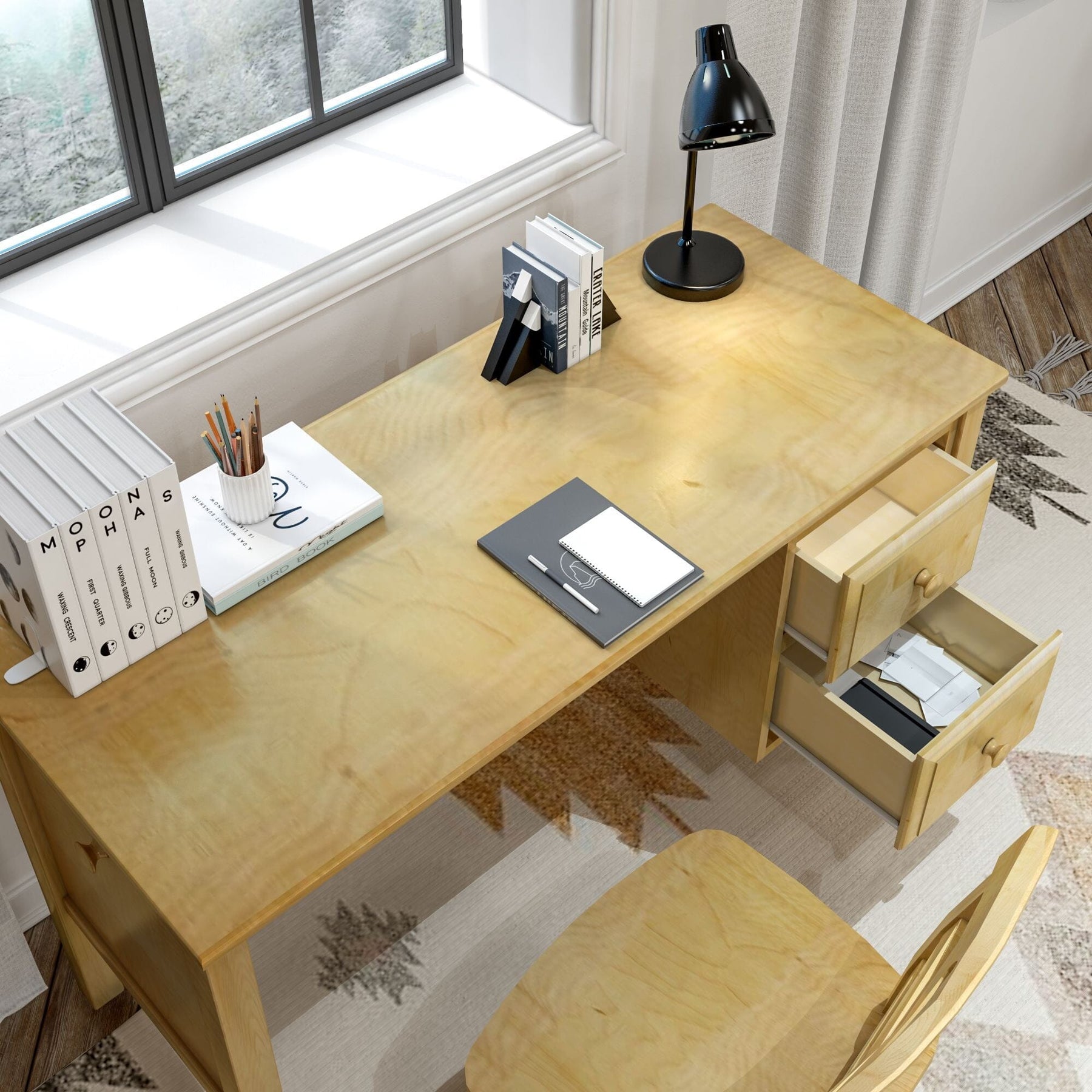 Maxtrix Large 2 Drawer Desk – detail