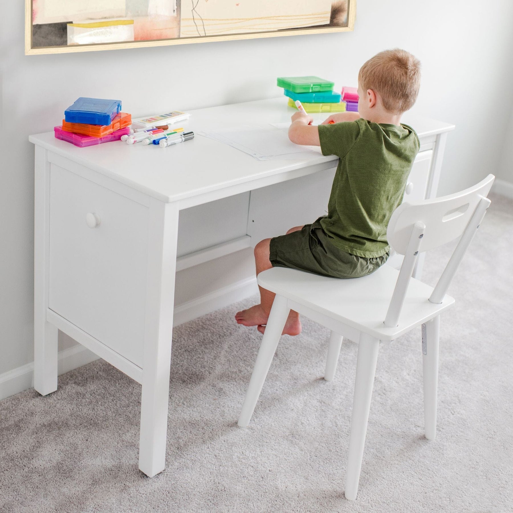 Maxtrix Large 2 Drawer Desk – detail