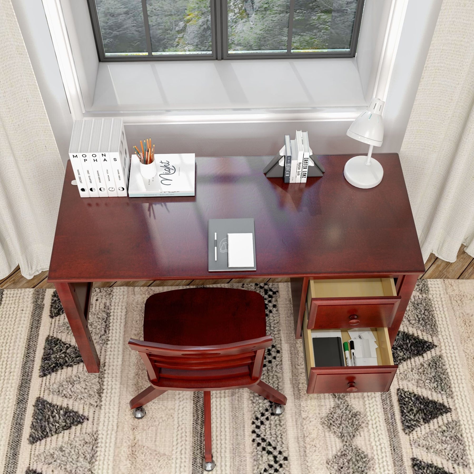 Maxtrix Large 2 Drawer Desk – detail