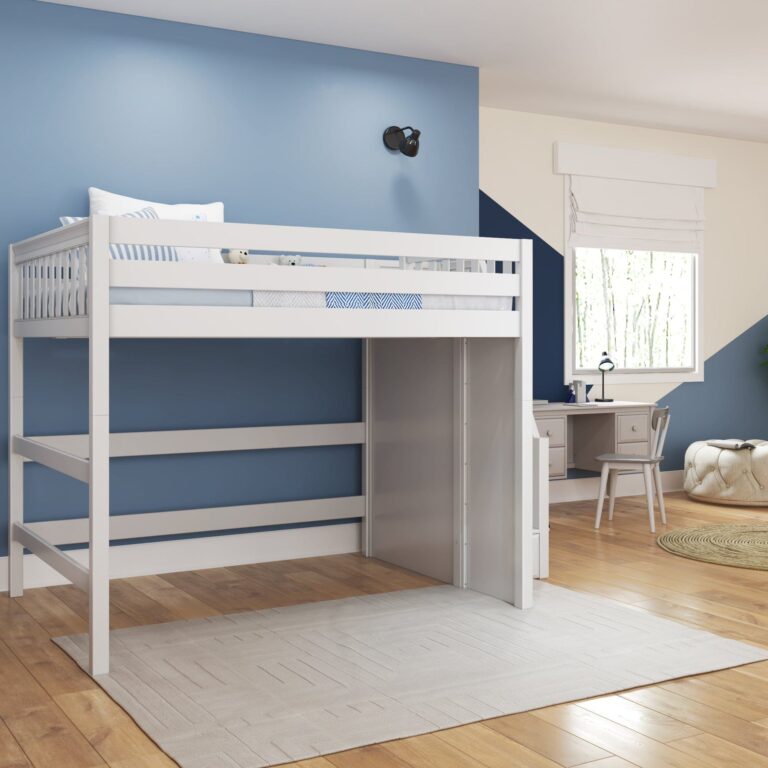 Maxtrix Queen High Loft Bed with Stairs – detail view 5